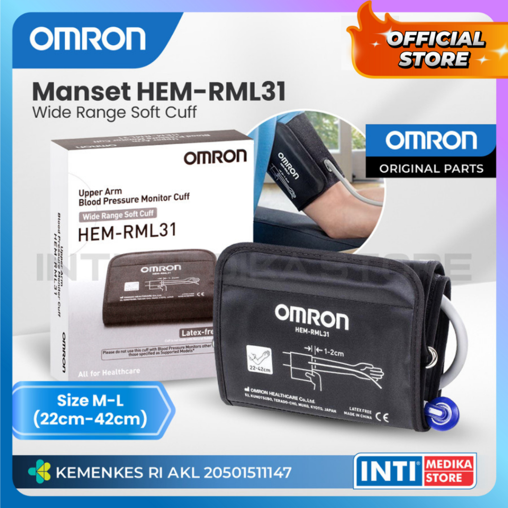 OMRON - Manset Tensimeter Digital ORIGINAL OMRON | Cuff Tensi S M L