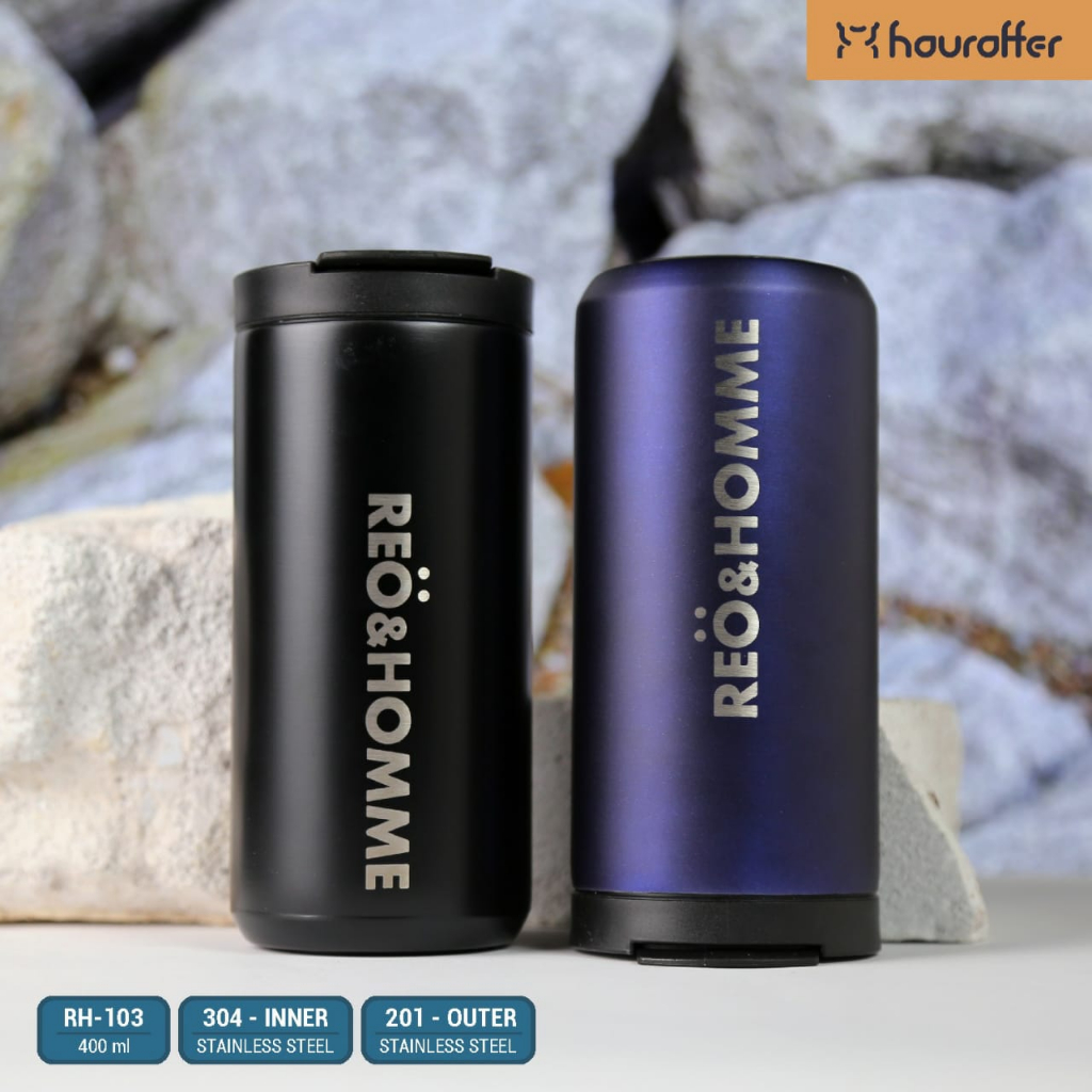 Houroffer Botol Minum Thermos Kopi Dan Teh RH-103 Vacuum Flask Anti Panas Dan Dingin 400ml