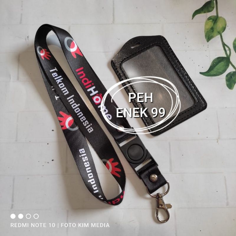 Tali id card Telkom Indonesia ( INDIHOME) lanyard telkom indonesia tali INDIHOME Ready