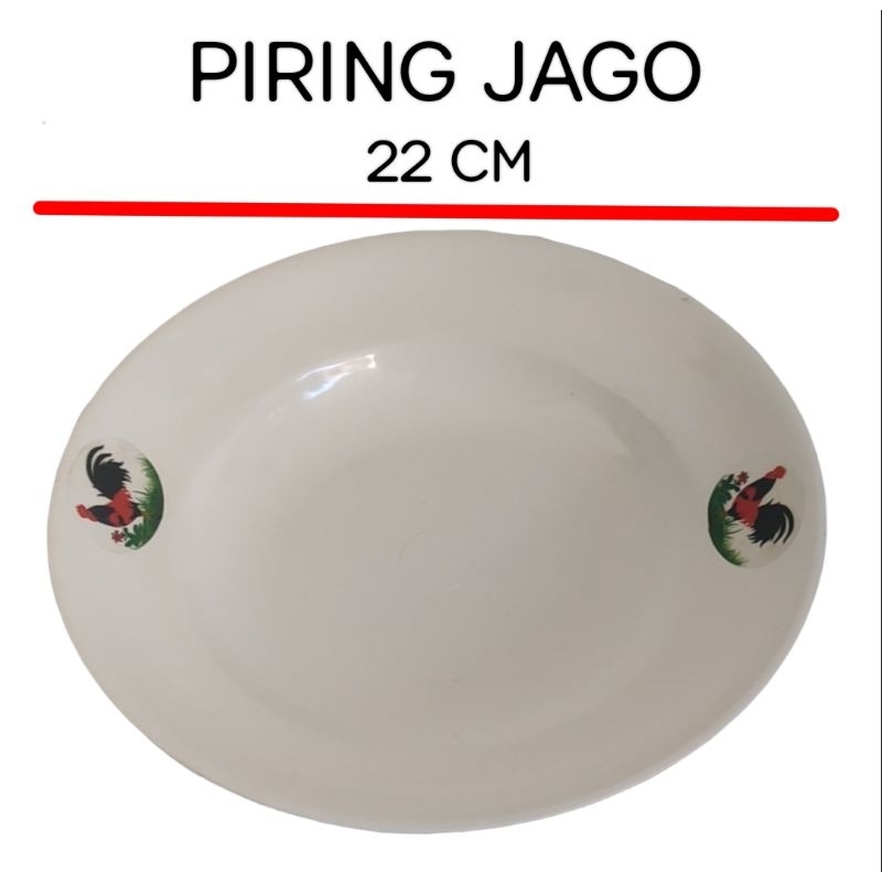 PIRING PLASTIK JAGO 1 LUSIN ( 12 PCS )