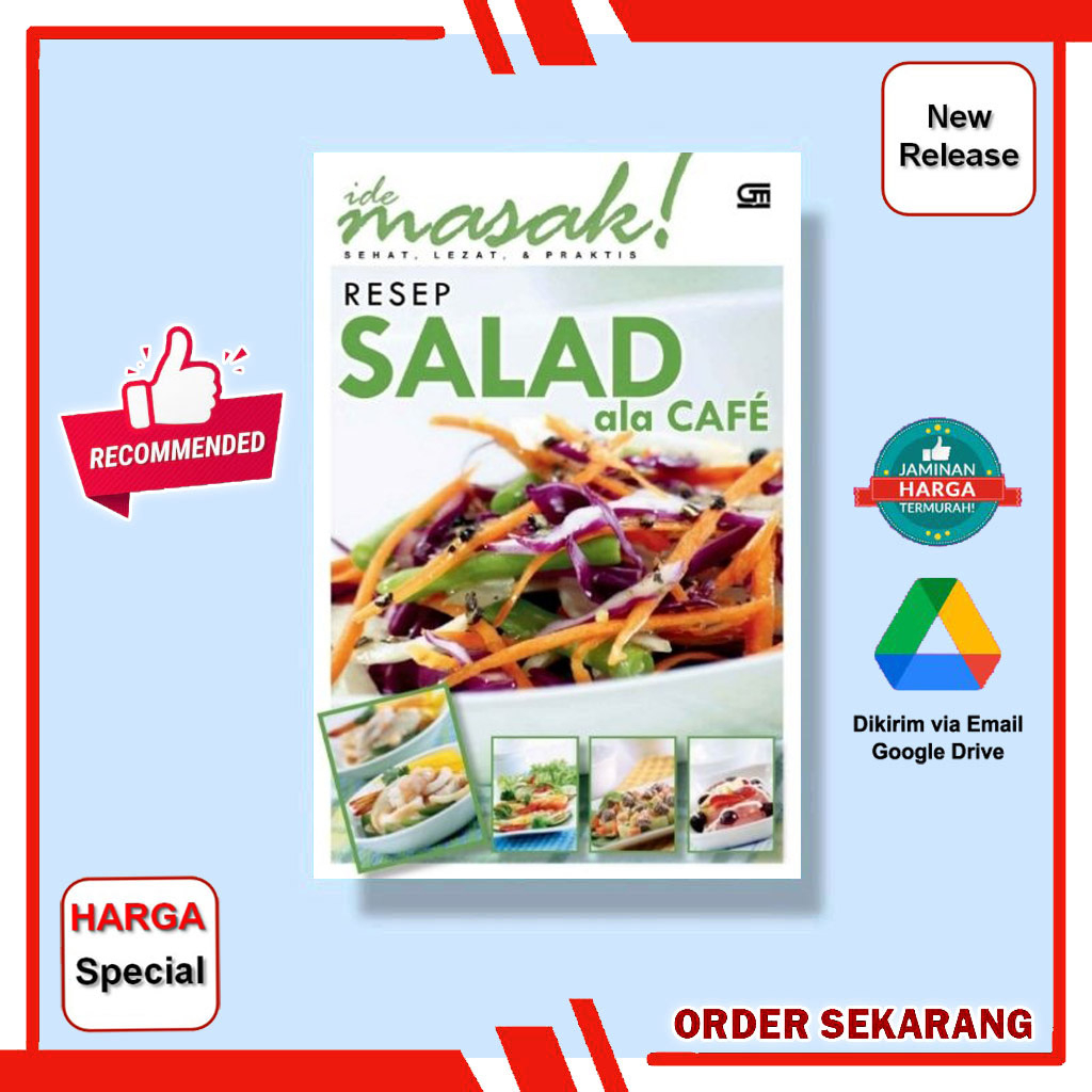 TERMURAH!! [Indonesia] Ide Masak! resep Salad Ala Cafe; Buku Resep Makanan