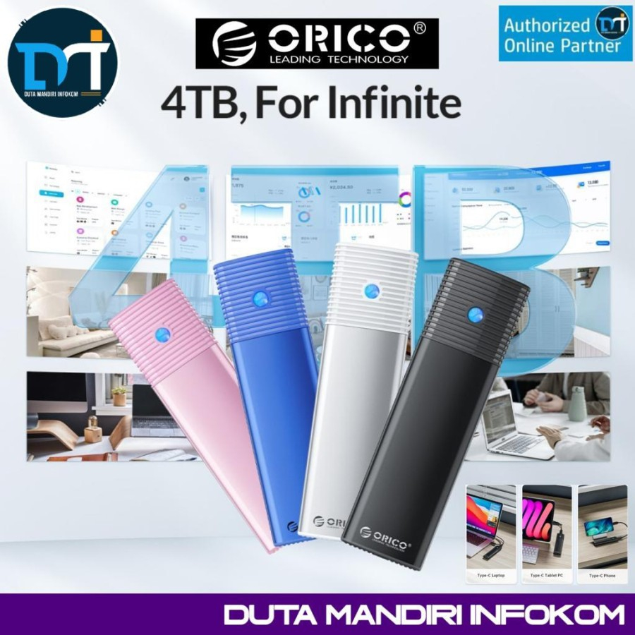 ORICO PWDM2 I G2 - SSD M.2 NVMe I SATA NGFF I Dual Protocol Enclosure