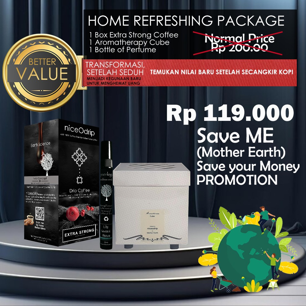

Paket niceOdrip Pengharum Ruangan Paket Kopi niceOdrip