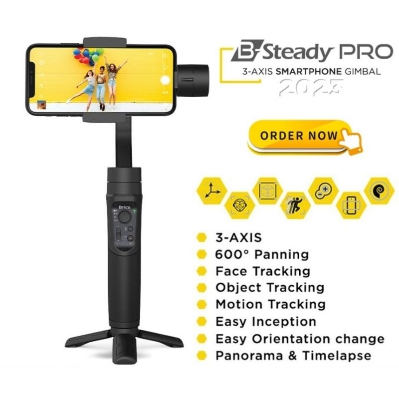 Brica B-Steady Pro 2023 3-Axis Gimbal Smartphone