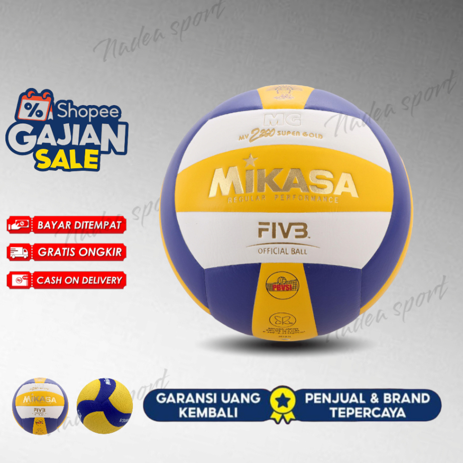 MIKASA Bola volly voli voly ORIGINAL asli mikasa no 1 supergold empuk ori