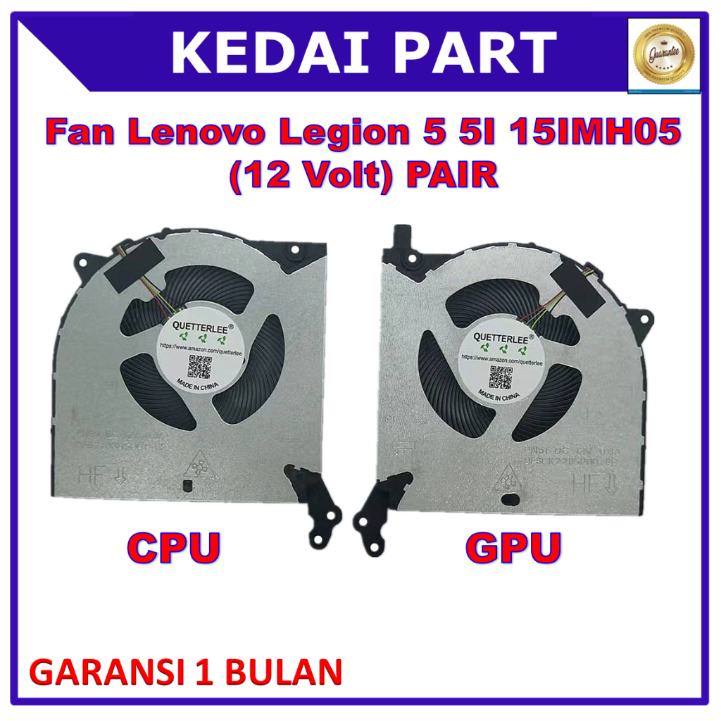 Fan Lenovo Legion 5 5I 15IMH05 5-15ARH05 R7000P 12 Volt Sepasang