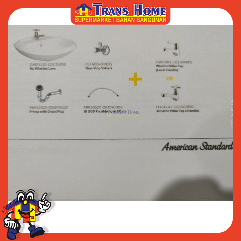 Paket Wastafel My Winston Lava Bundling SET-LEVER (AMSTAND )