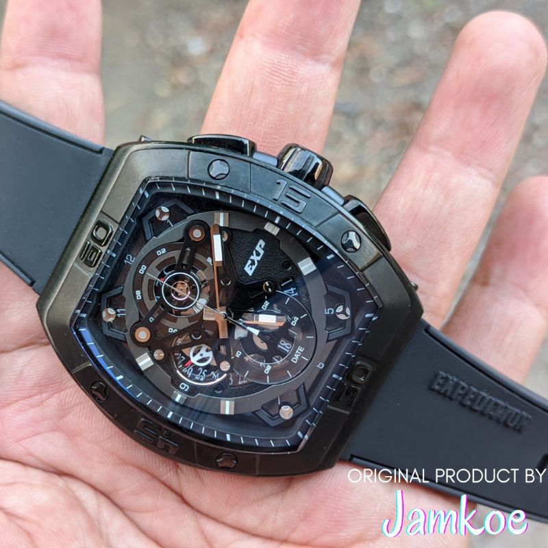 Jam Tangan Arloji Expedition Tipe 6800 M Remaja Cowok Pria Analog Original Ori Murah Anti Air Strap 