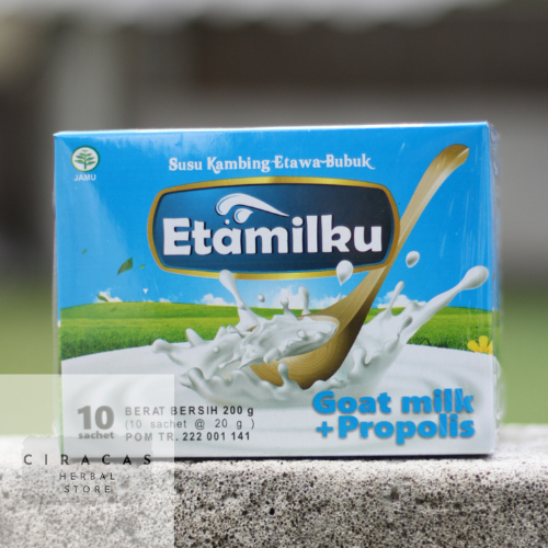

Susu Kambing Etawa Plus Propolis Bubuk ETAPRO Kemasan Baru Etamilku Asli Original