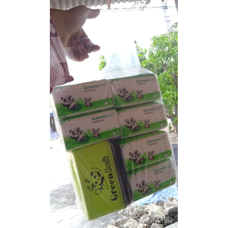 tissue green soft