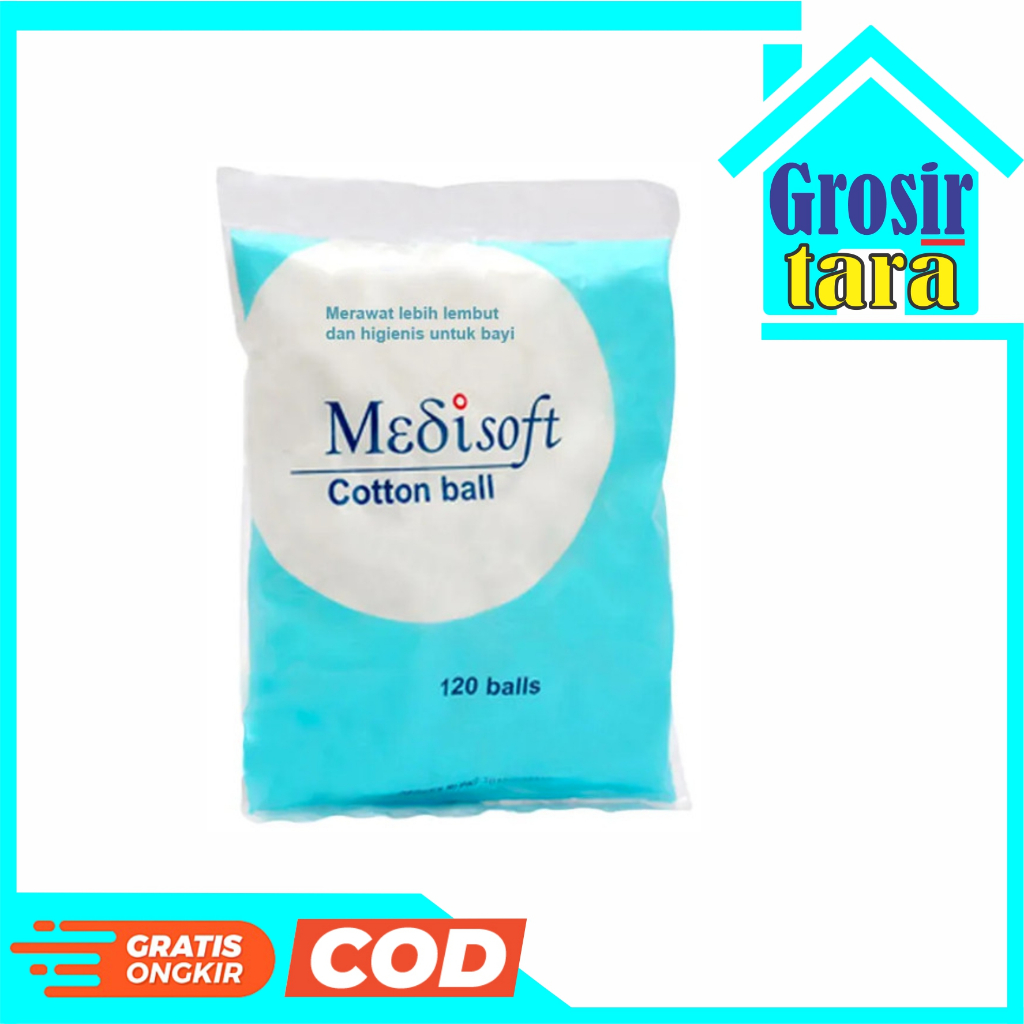 Medisoft Cotton Ball 120 pcs 75gr Kapas Bulat 75 gr