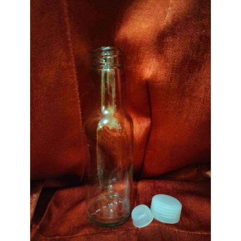 Botol tobasco 90ml <Botol kaca polos 90ml<botol madu<botol jus<botol kaca tutup ulir plastik