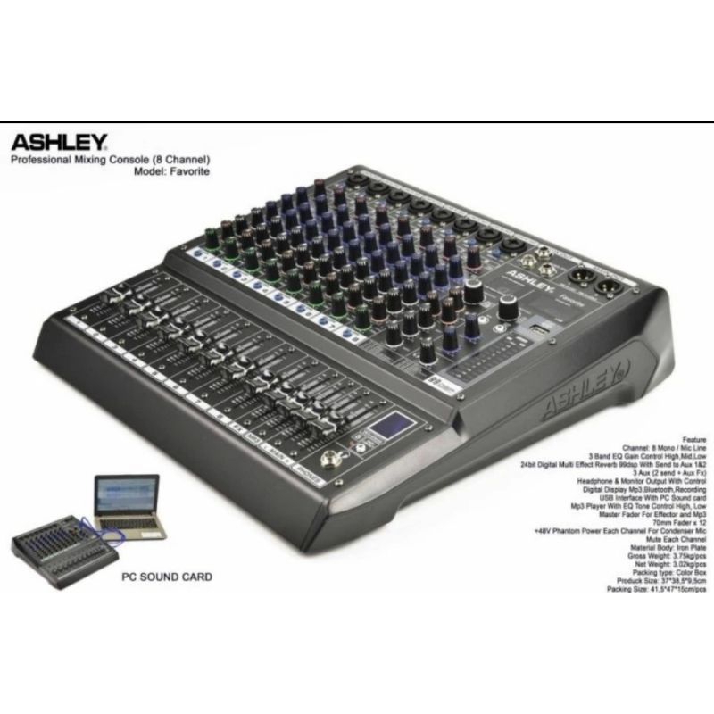 Mixer Ashley Favorite8  8Channel ASHLEY FAVORITE8