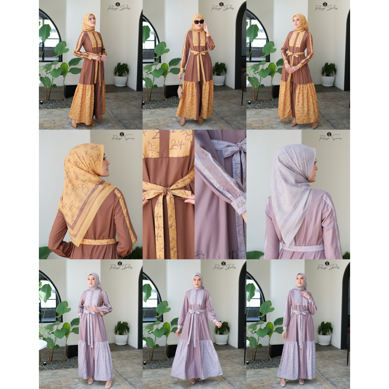 DRESS ANDARA RANIYA BY ZALIFA TERBARU GAMIS KONDANGAN PESTA LEBARAN