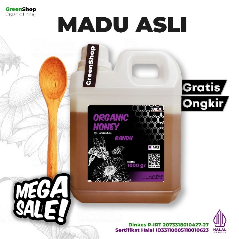 

Madu RANDU Grade A [ 1kg ] Nektar Bunga Randu 100% Raw Honey ORGANIC No Sugar