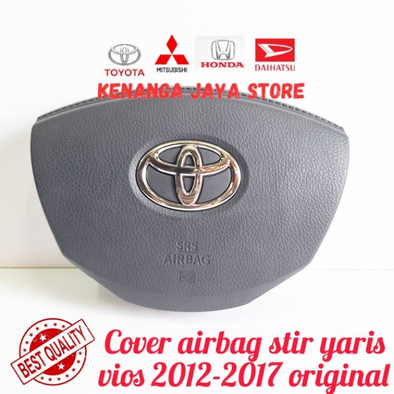 cover airbag stir yaris vios 2012-2017 original