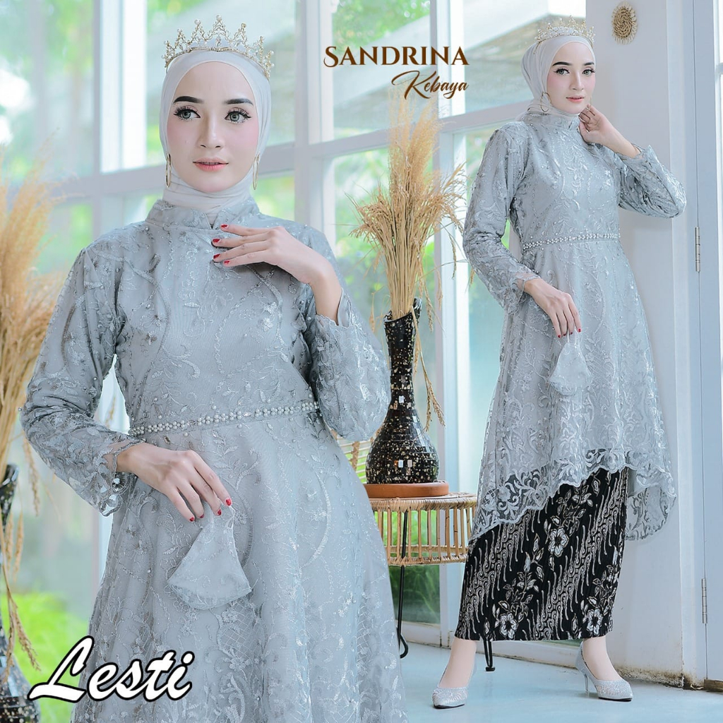 Set Kebaya Sarimbit /Kebaya Modern/Kebaya Lesti ibu Kondangan/Setelan Kebaya Pesta Keluarga