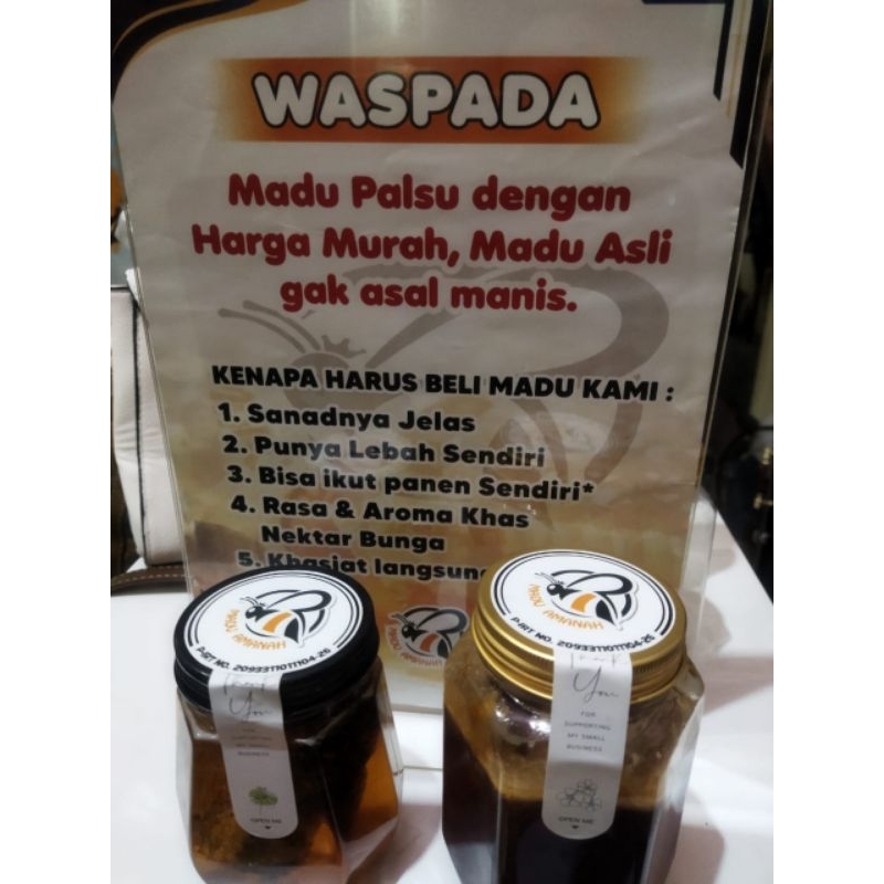 

Madu Sarang Hutan Apis Dorsata / Stok Terbatas