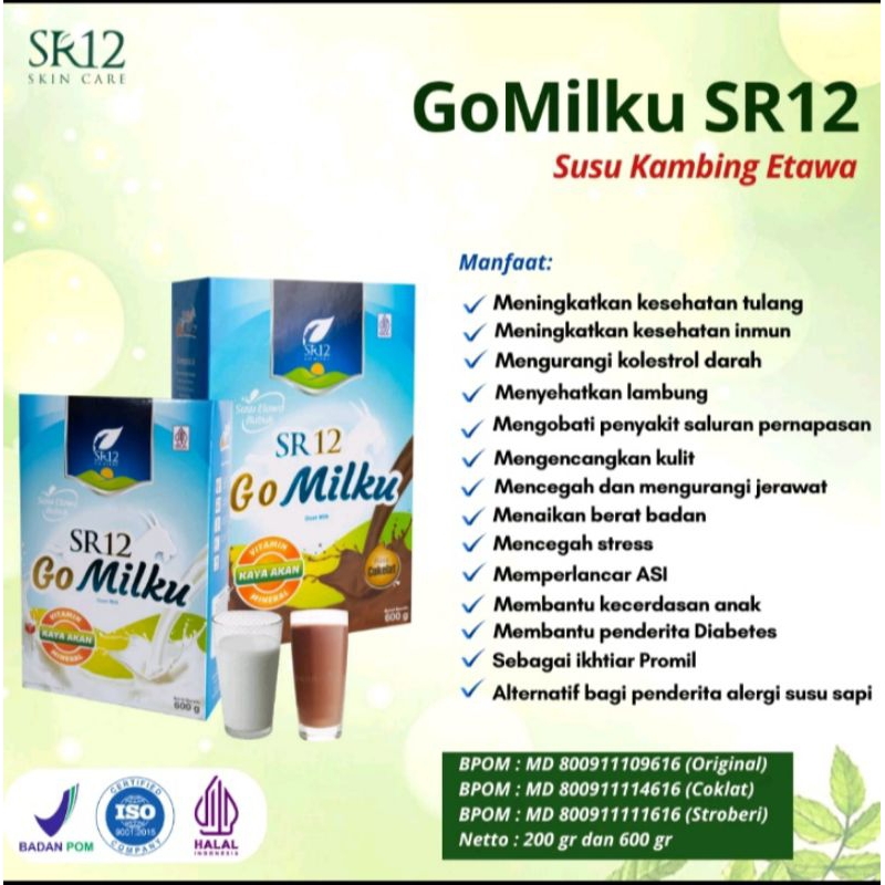 

Susu Etawa Gomilku SR12 Rasa Stroberi / Susu Gomilku Stroberi SR12 BPOM / Susu Kambing Etawa Gomilku HALAL Kualitas Premium