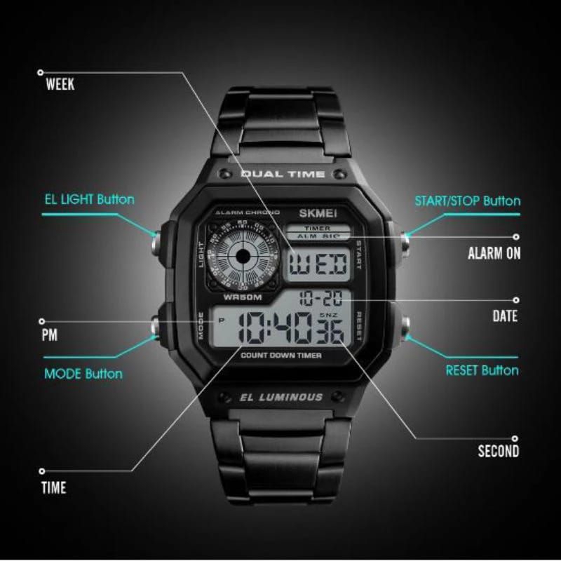 Jam tangan SKMEI 1335 Digital Rantai