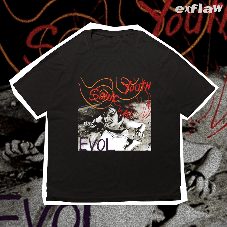 KAOS BAND SONIC YOUTH EVOL T SHIRT BOOTLEG MUSIK ROCK UNISEX