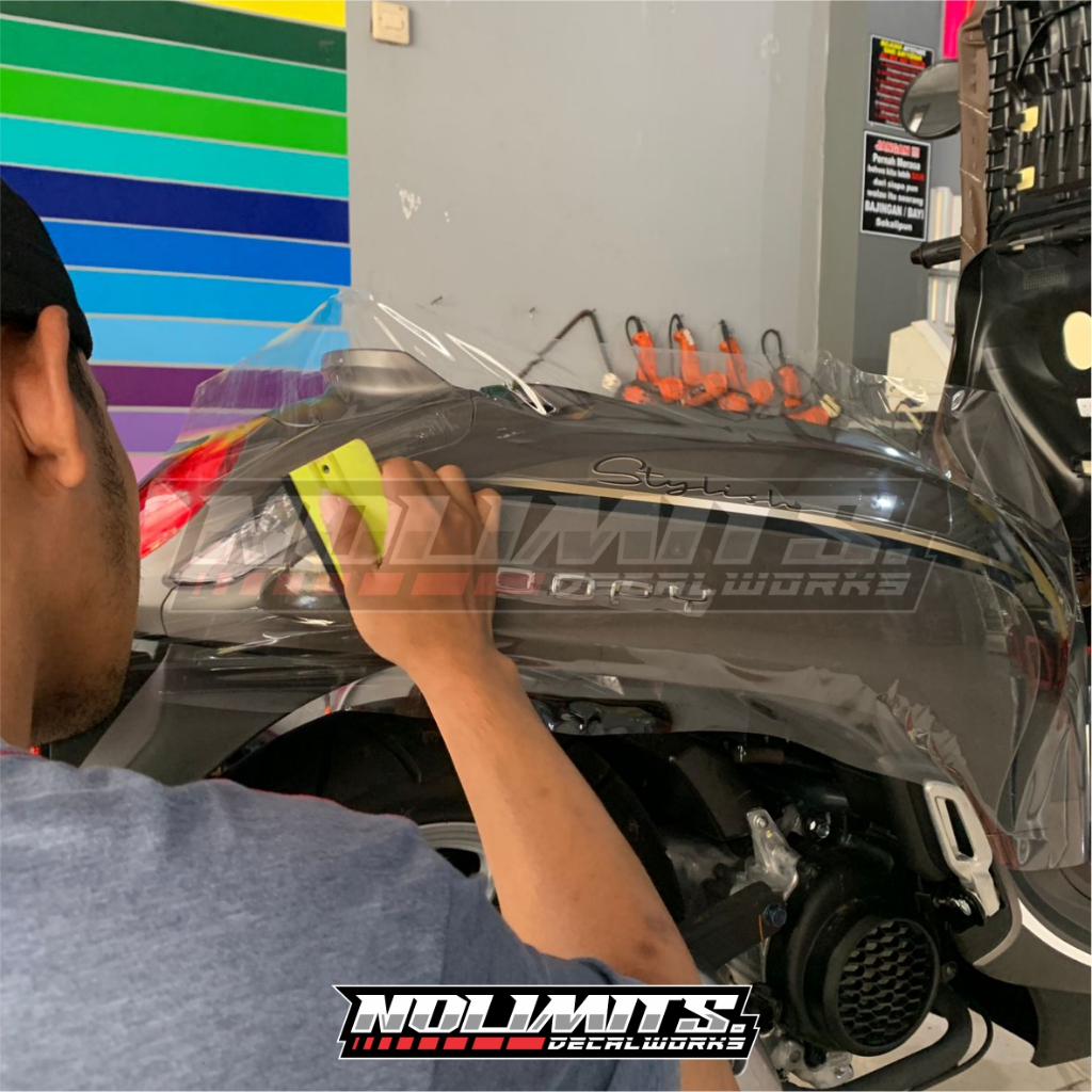 STIKER SKOTLET PELINDUNG BODY MOTOR/SKOTLET TRANSPARAN MAXDECAL/ORACAL