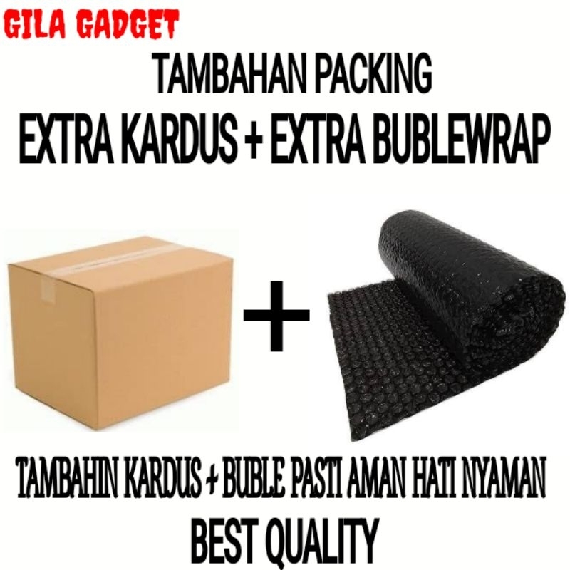 

TAMBAHAN PACKING KARDUS EXTRA + BUBLEWRAP EXTRA