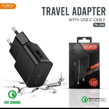FLECO TA 200 CHARGER MICRO FREE KABEL SUPPORT FAST 3A