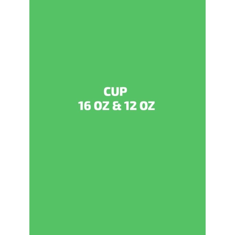 CUP ES TEH BESAR & KECIL 16OZ & 12 OZ