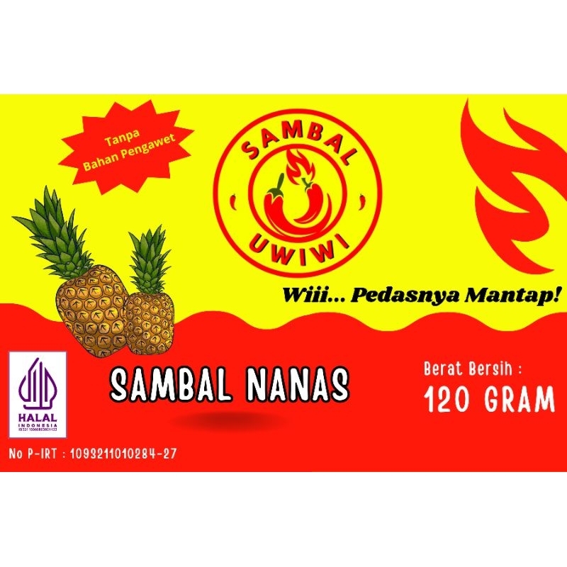 

Sambal Nanas Ekstra Pedas 120 Gram