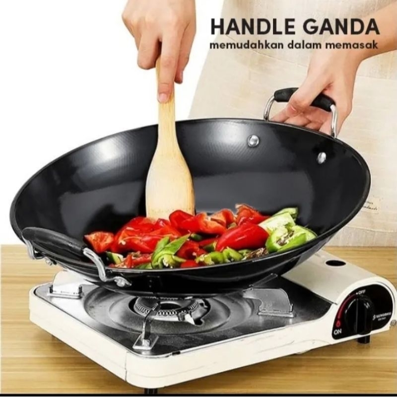 wajan enamel jumbo anti lengket