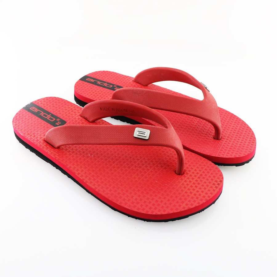 Ando Staria Merah - Sandal Jepit Pria Terbaru 2023 Ando Surabaya
