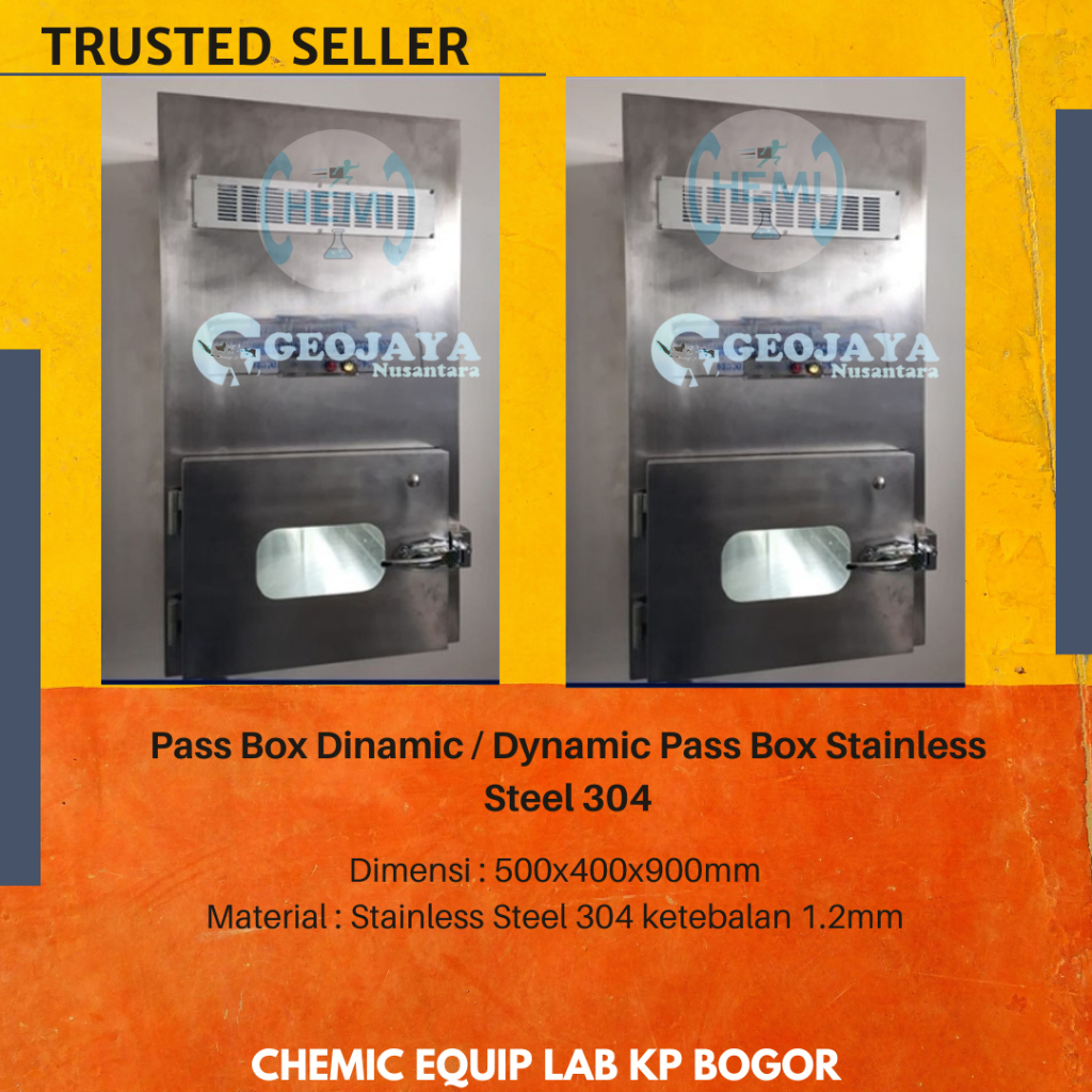 Pass Box Dinamic / Dynamic Pass Box Stainless Steel 304 500x400x900mm