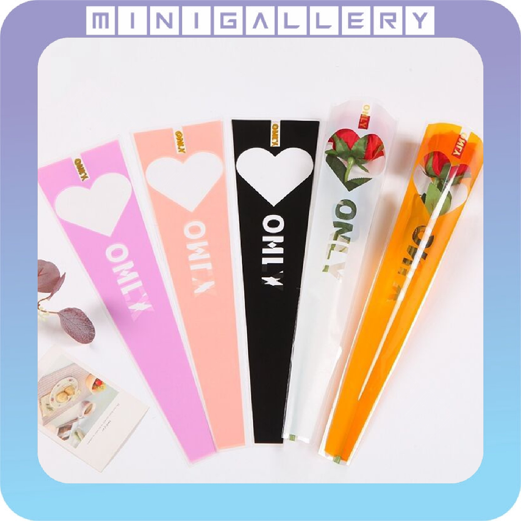 

Single Rose Wrapping Plastik Buket Bunga Mawar Ecer Per Satuan SF17