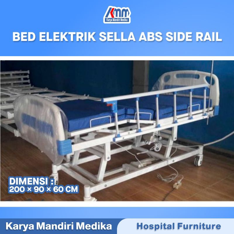 Bed Pasien Elektrik ABS SideRail - Ranjang Tidur Pasien SELLA