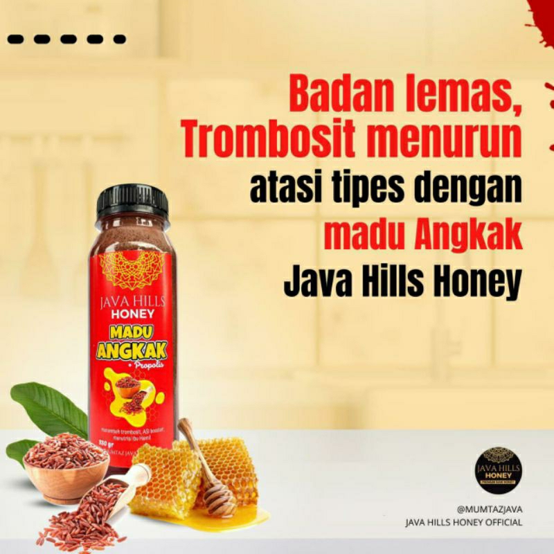 

Madu Angkak by java hills honey naikan trombosit DBD typus