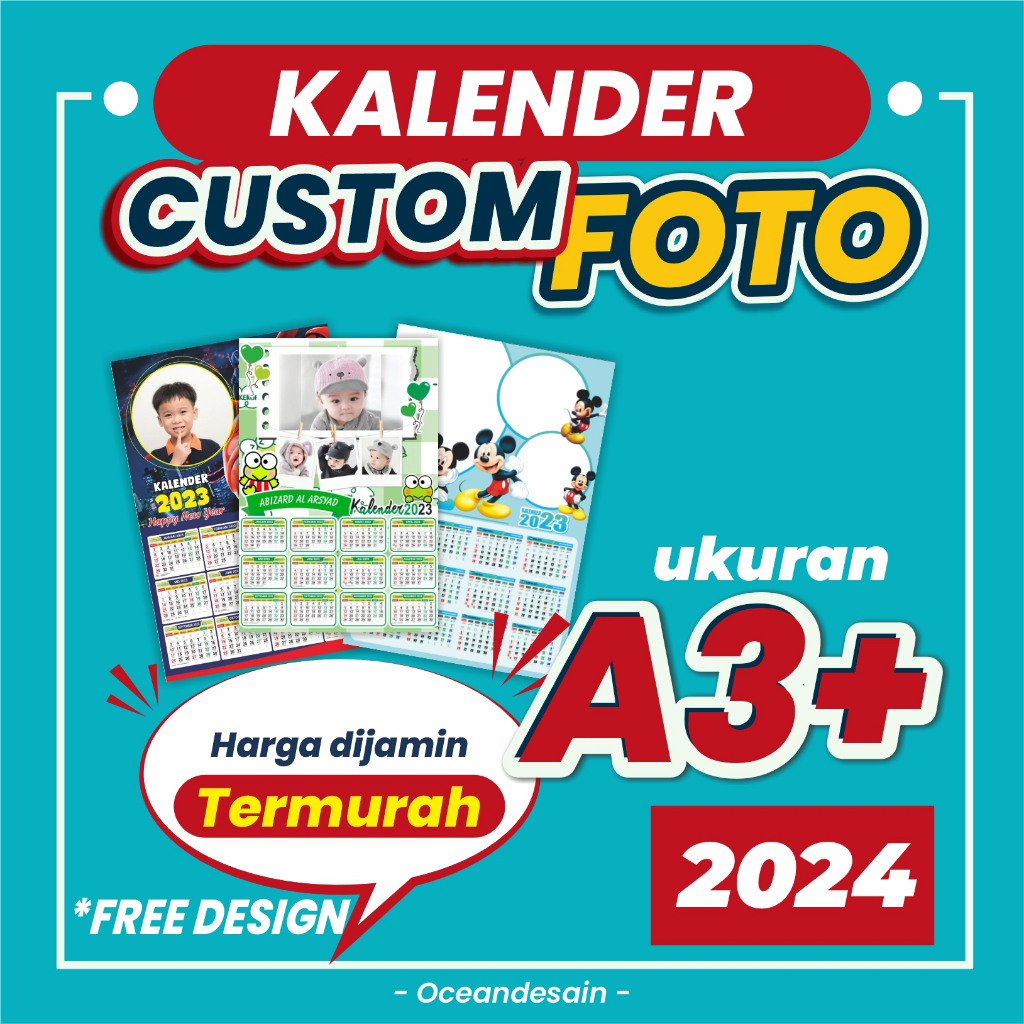 

Kalender Karakter 2024/ Kalender Foto / Kalender Custom NEW