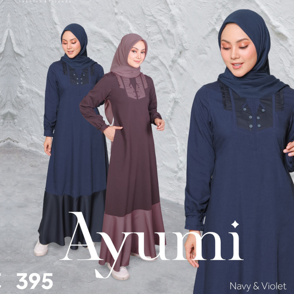 GAMIS DAILY ETHICA AYUMI 395 BAHAN VALDENA NYAMAN KEKINIAN