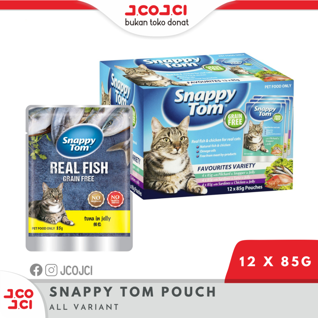 Snappy Tom Pouch 85 g / Snappy Tom Sachet All Variant 12 x 85 g