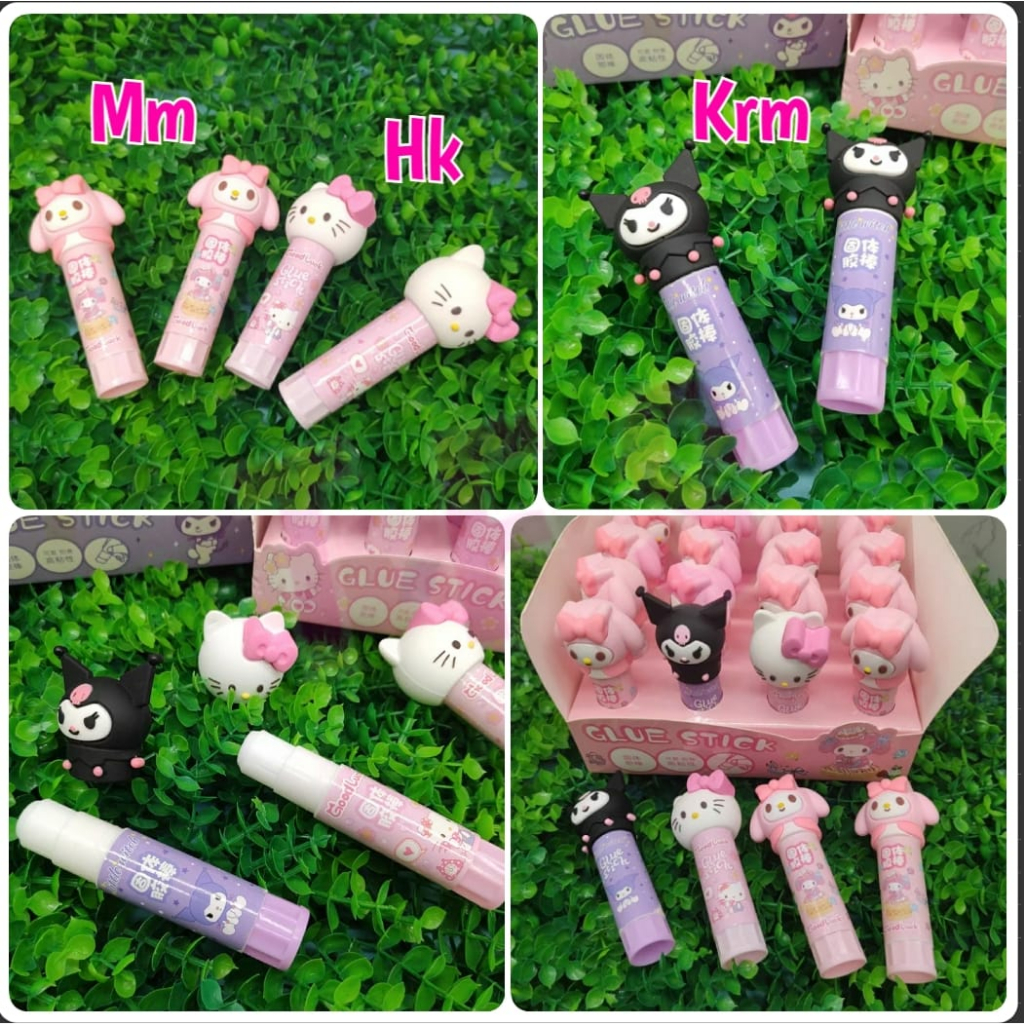 

(^ ω ^ )✧-EI Lem stick sanrio head | lem lilin anak sekolah | lem kertas | lem uhu anak