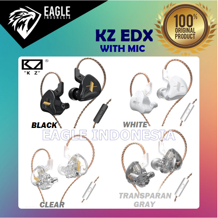 KZ EDX EDX LITE EDX PRO EDX PRO X ULTRA EDXS Earphones Dynamic HIFI Bass Stage IEM - WITH MIC