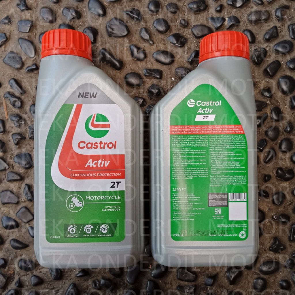 Oli Samping Oli Castrol 2T Activ 0,7L Kemasan Baru 100% ORIGINAL