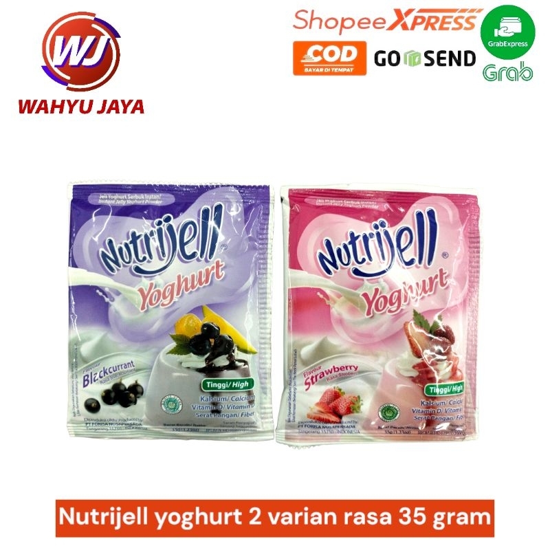 

Nutrijell yoghurt blackcurrant dan strawberry 35 gr