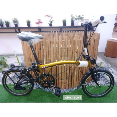 SEPEDA LIPAT 3SIXTY 3S GOLD FOLDING 16