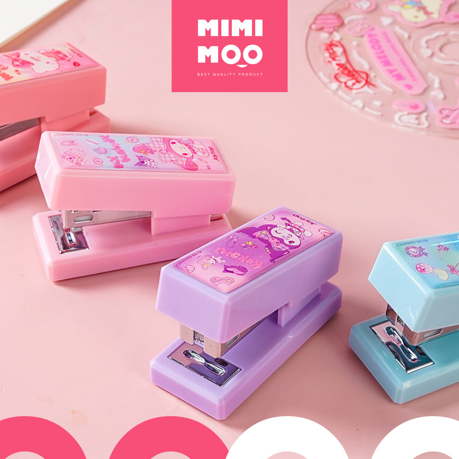 

MIMIMOO Stapler Mini Staples Sanrio Cinnamoroll Kuromi My Melody