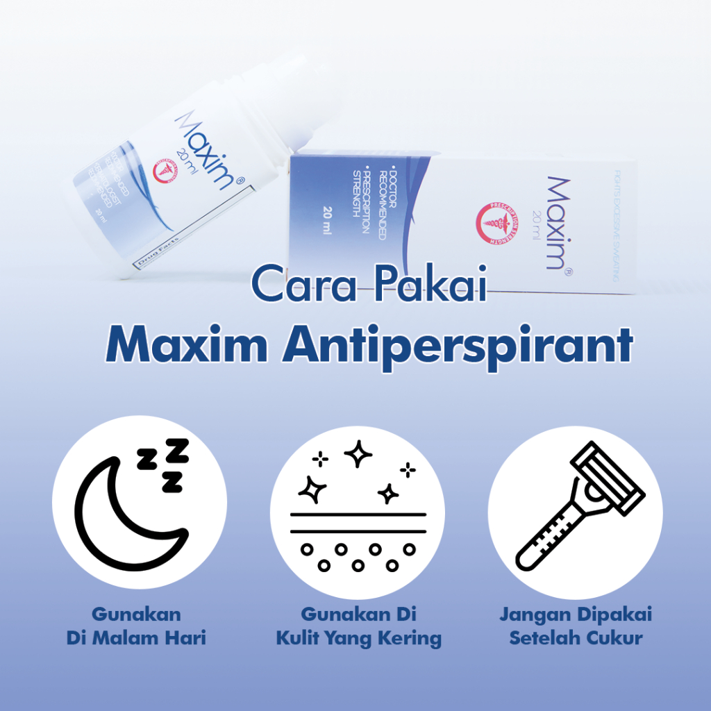 Maxim Antiperspirant Roll On 15% Volume 20ml + 1 Sachet Wipe 15%