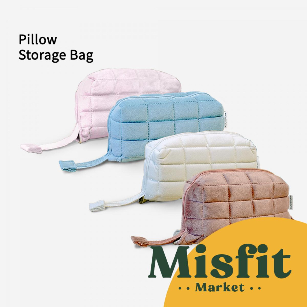 

Kokuyo NEMU Pillow Storage Bag for Make Up and Stationery Tempat Pensil Pouch Kotak Puff