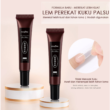 LEM KUKU PALSU, LEM AKSESORIS, LEM KUKU UV EXTENSION, FAKE NAIL GLUE GEL