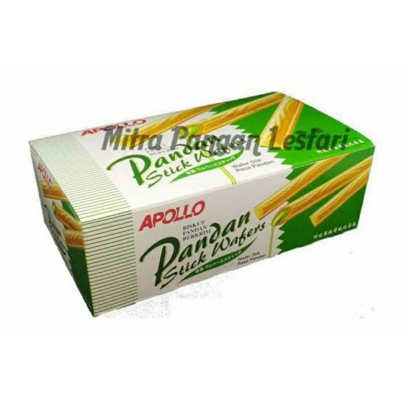 

APOLLO BISKUIT STICK WAFER PANDAN BERKRIM ISI 24PCS