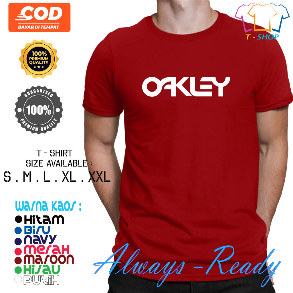 Kaos OAKLEY LOGO Kaos Baju Distro Pria Wanita